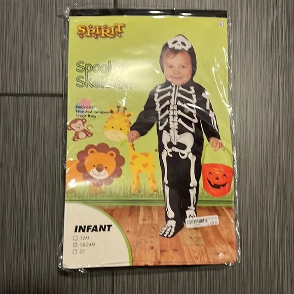 Spooky Skeleton 18-24 Months - Picture 1 of 2